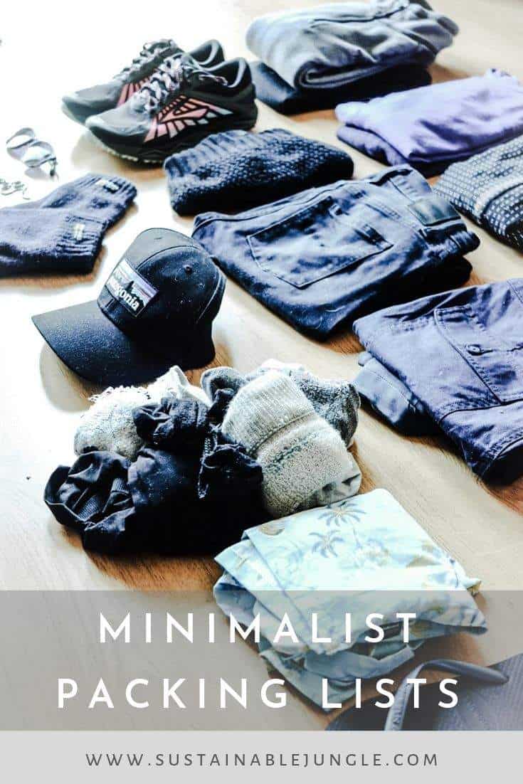 Minimalist Packing Lists for 6 months around the world #minimalist #packinglist #travel #ecotravel