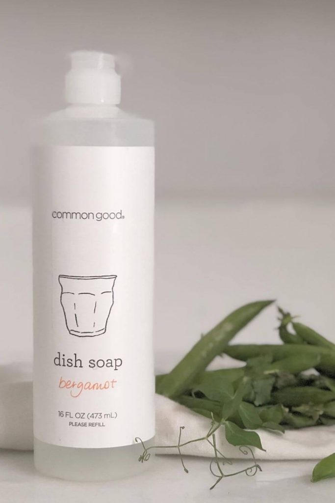 Clean freaks rejoice, zero waste dish soap is one of the easiest zero waste swaps you can make. Image by Common Good #zerowastedishsoap #zerowastesoap #zerowaste