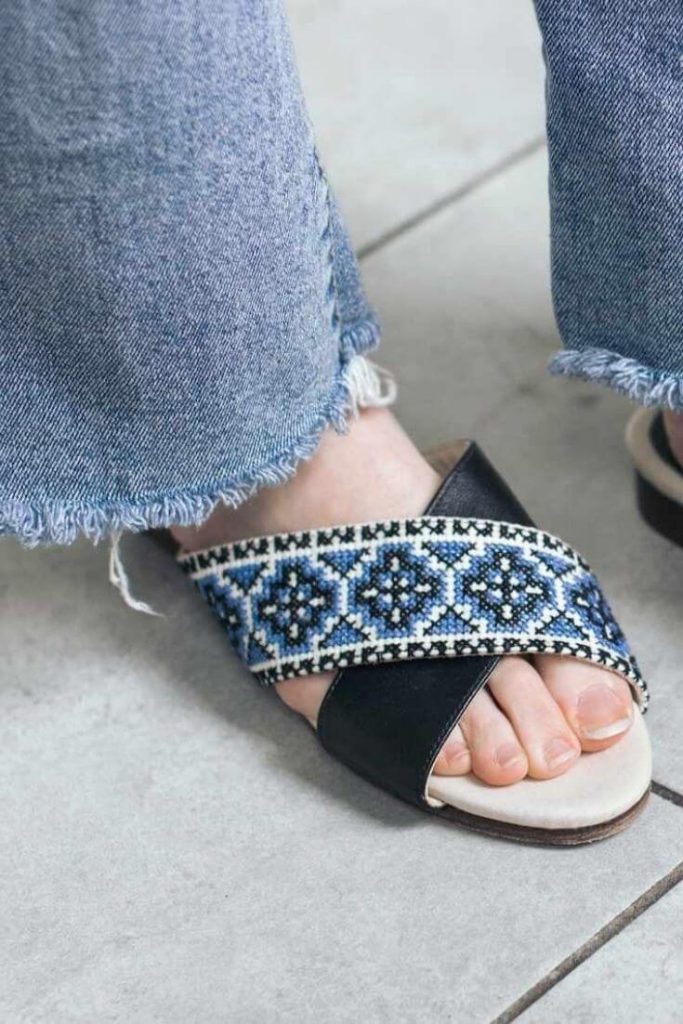 In the spirit of walking towards a greener future, we’ve been hunting for ethical and eco friendly sandals Image by Darzah #ecofriendlysandals #ethicalfashion