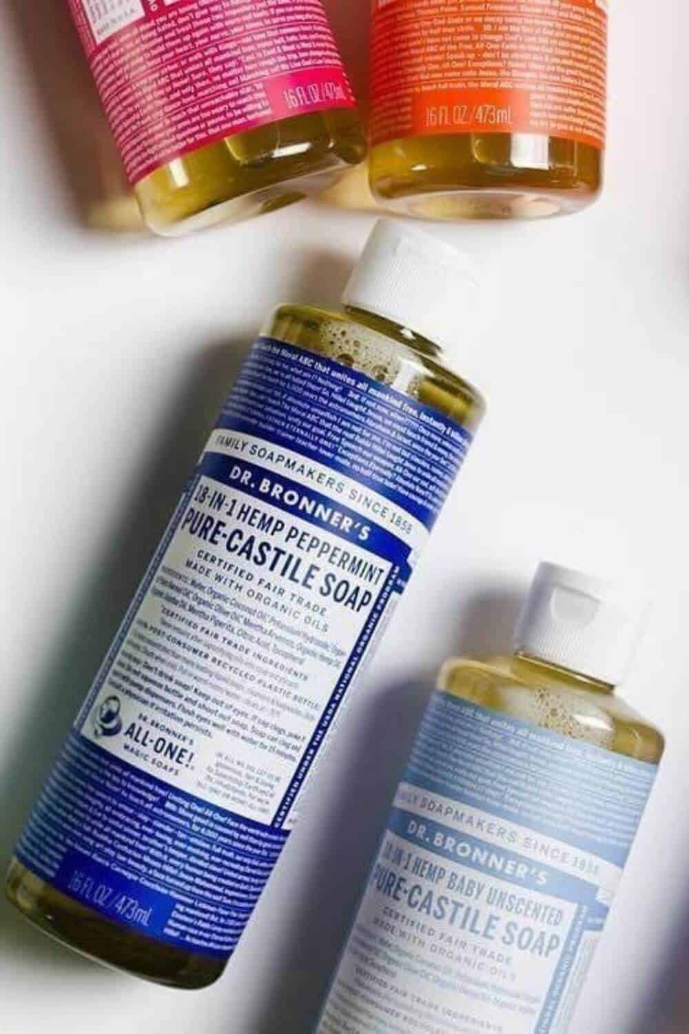 Whether you have dry or oily hair (or anything in between) there are environmentally friendly shampoo and conditioner brands on here that will do the trick, without leaving a stain on your conscience. Image by Dr Bronners #ecofriendlyshampooandconditioner #sustainablejungle