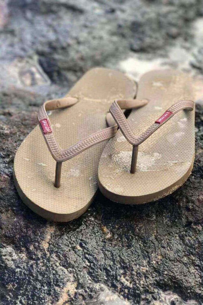 recycled flip flops