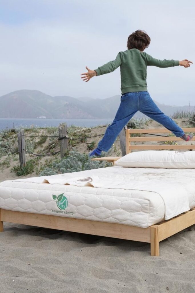 Stop Counting Sheep with a Eco Friendly & Sustainable Mattress Brands Image by The Futon Shop #sustainablemattress #ecofriendlymattress #sustainablejungle