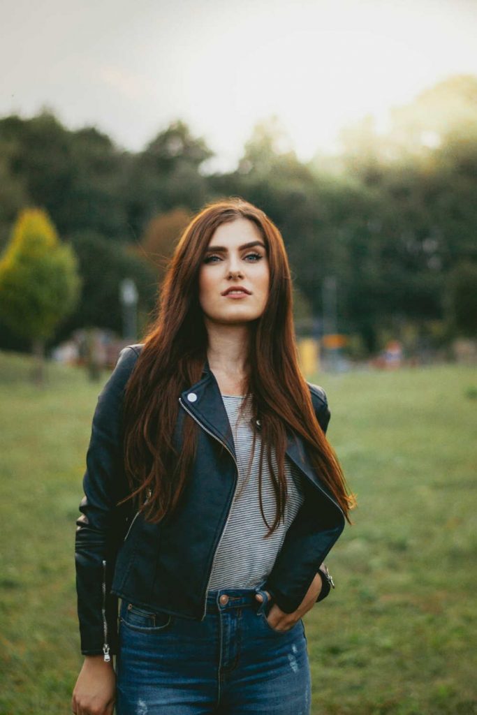 sustainable leather jacket