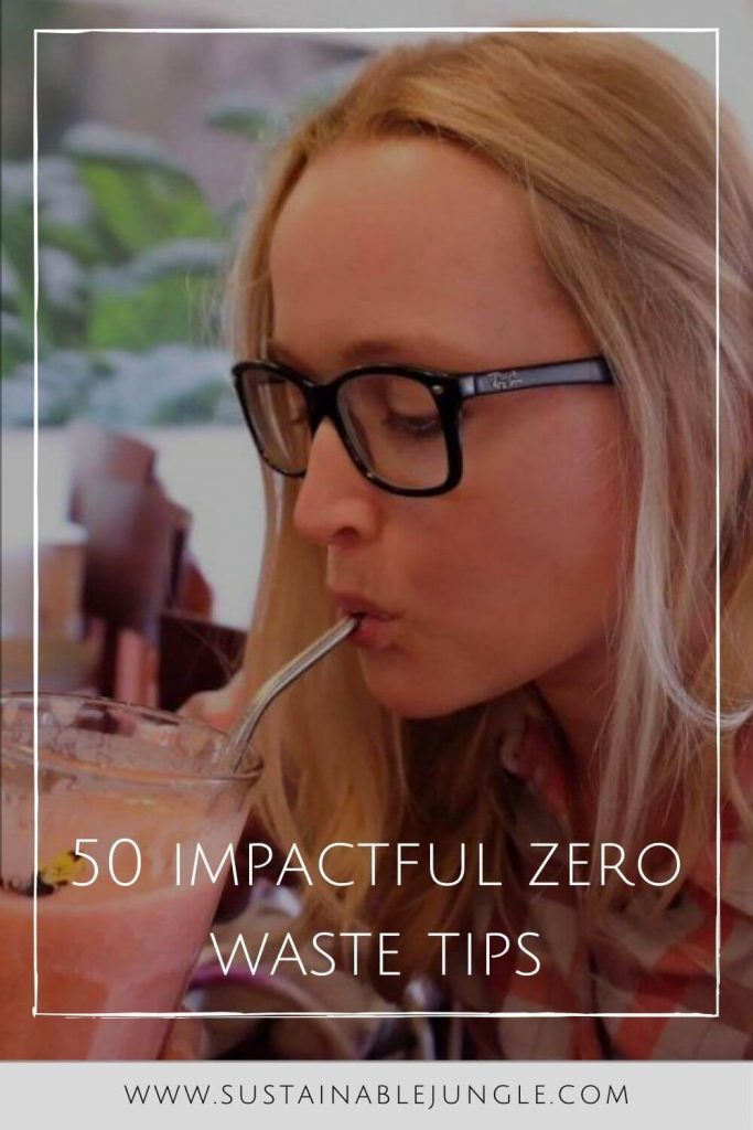 While there are so many facets to zero waste living, we’re here to get you off on the right eco foot(print) with the 50 zero waste tips that’ll give the biggest bang for your buck. #zerowastetips #sustainableliving #sustainablejungle