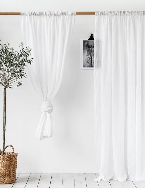 9 Sustainable & Organic Curtains To Blackout Your Room, Not The PlanetImage by MagicLinen#organiccurtains #organicblackoutcurtains #sustainablecurtains #organicdrapes #sustainablelinencurtains #sustainablejungle