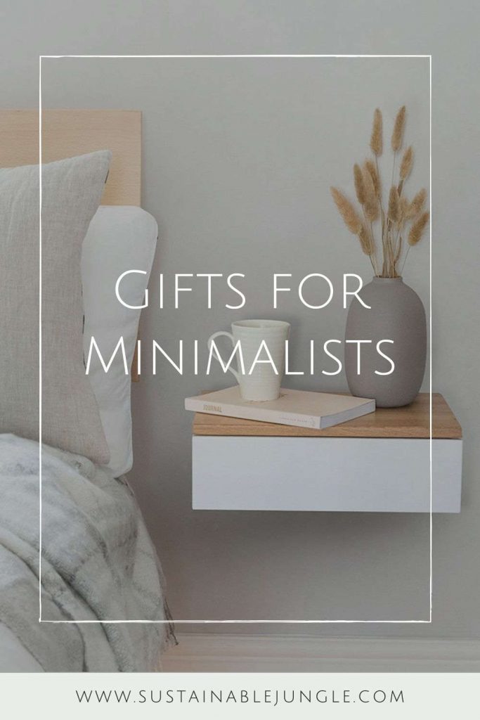 The possibilities of gifts for minimalists are not only abundant but are far less wasteful and impactful than traditional gifts. They just require a little more thought than a last-minute dash to the mall Image by Urbansize #giftsforminimalists #sustainablejungle