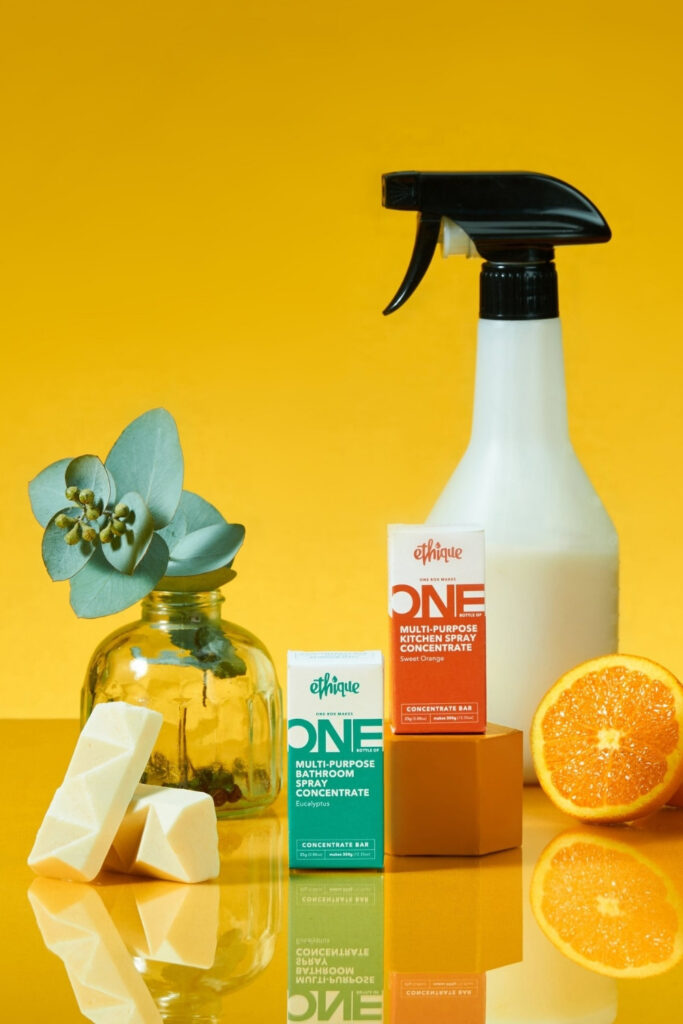7 Zero Waste Cleaning Brands For a Plastic Free Polish #zerowastecleaningproducts #plasticfreecleaningproducts #sustainablejungle Image by Ethique