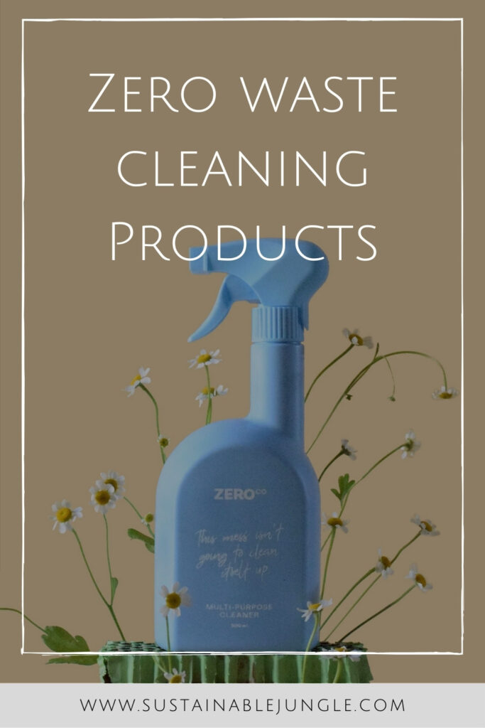 7 Zero Waste Cleaning Brands For a Plastic Free Polish #zerowastecleaningproducts #plasticfreecleaningproducts #sustainablejungle Image by Zero Co.