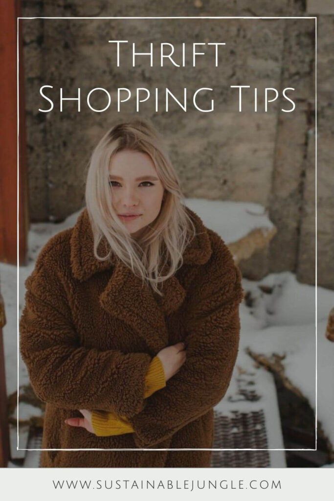 As wonderful as they are, thrift stores can be overwhelming and under organized. To prevent buyer’s remorse or going home empty-handed, we’ve put together some of the best thrift shopping tips and ideas. Image by Maks Styazhkin via Unsplash #thriftshoppingtips #sustainablejungle