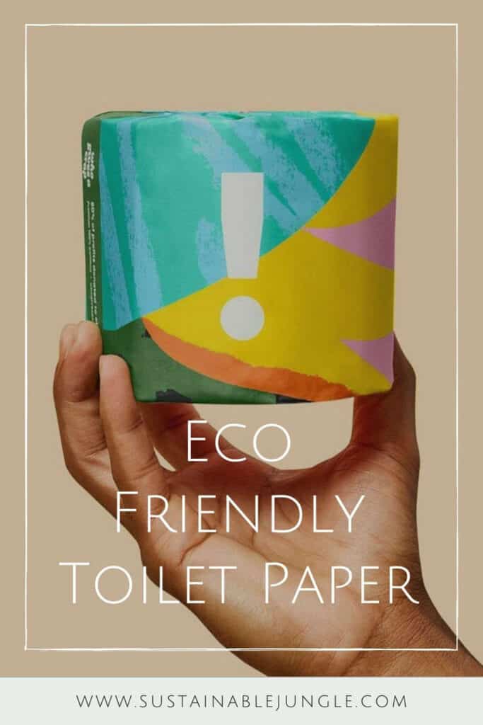 Let’s start giving a s*** about our planet, by starting with the best eco friendly toilet paper. Image by Who Gives A Crap #ecofriendlytoiletpaper #sustainabletoiletpaper #sustainablejungle