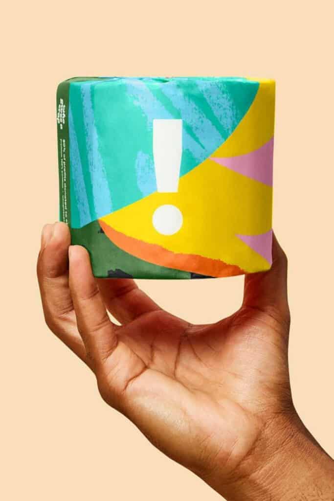 Let’s start giving a s*** about our planet, by starting with the best eco friendly toilet paper.  Image by Who Gives A Crap #ecofriendlytoiletpaper #sustainabletoiletpaper #sustainablejungle