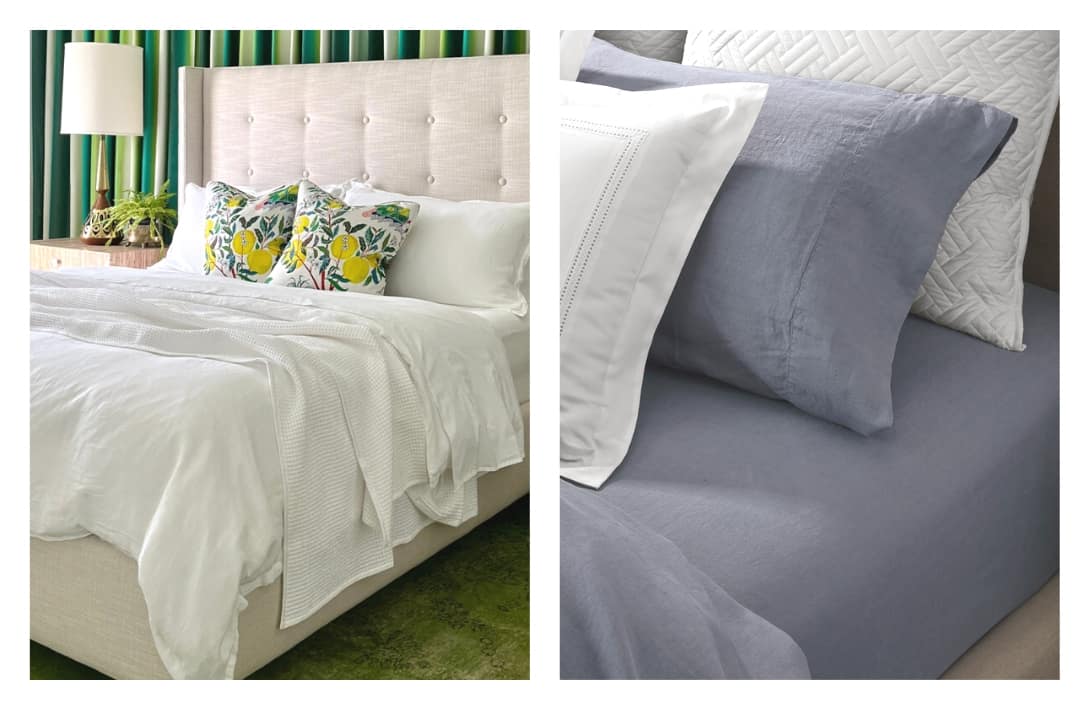 9 Affordable Linen Sheets For More Sustainable SlumberImages by Boll & Branch#linensheets #affordablelinensheets #linenbedding #flaxlinensheets #cheaplinenbedding #linenbedhseets #sustainablejungle