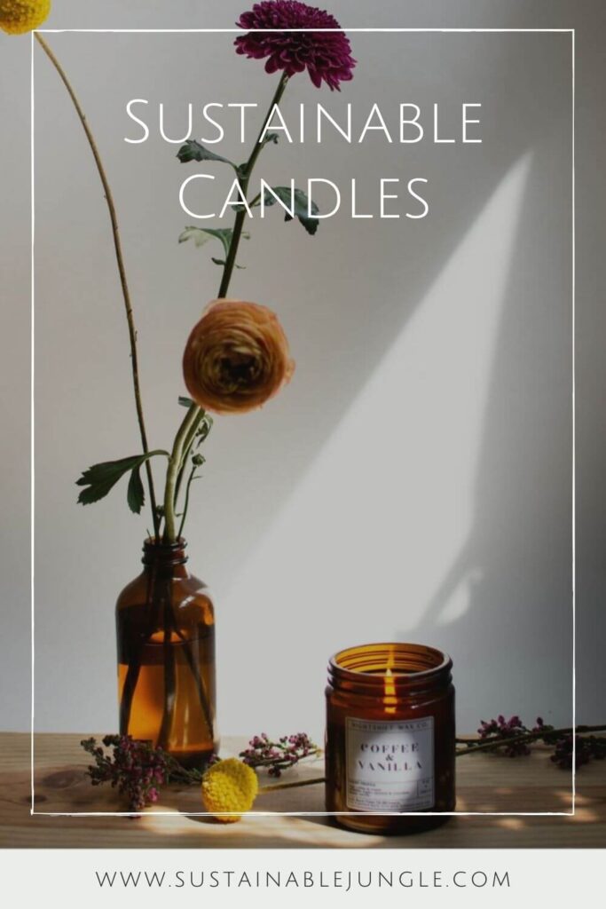 The advantages of sustainable candles are many. They’re better for our homes, better for our families, better for our lungs, and better for our planet. Not to mention better for our nerves… and isn’t that what candles are all about? Image by Nightshift Wax Company #sustainablecandles #sustainablejungle