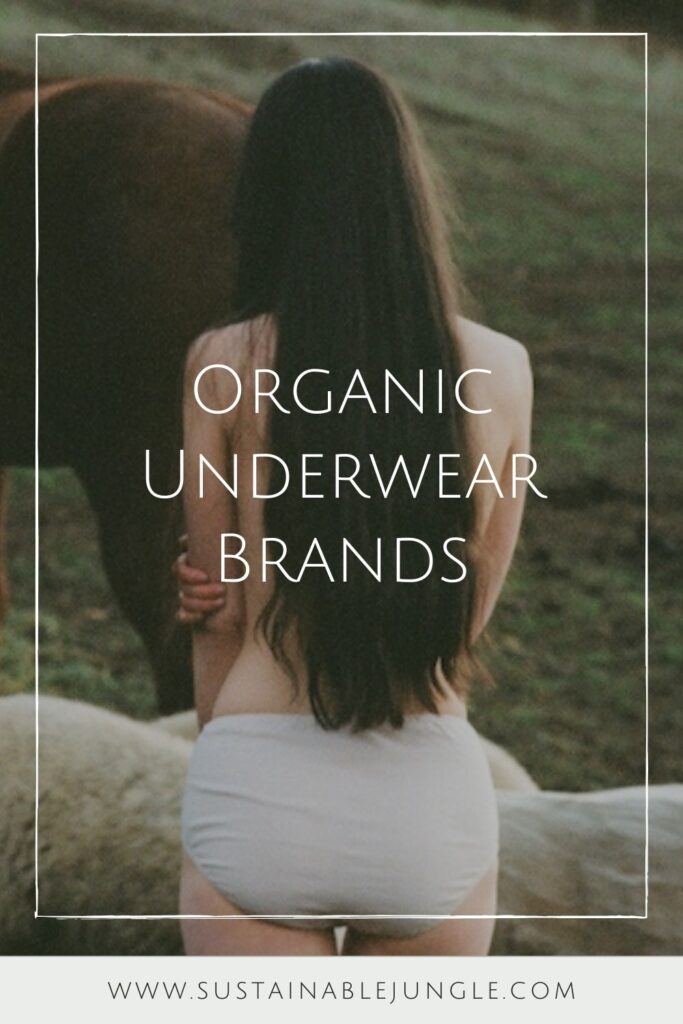 Don’t get your panties in a bunch—here’s a brief (pun intended) list of the best organic underwear brands for you. Image by Pansy #organicunderwear #organicunderwearbrands #sustainablejungle
