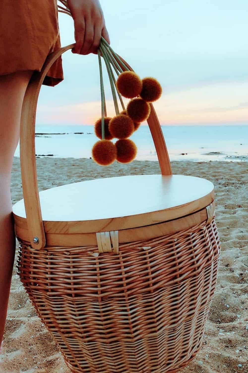 To truly enjoy the great outdoors, we should all do our part to protect them. And that goes for all stages of the picnicking process, from meal planning to packing it all up in an eco friendly picnic basket. Image by Aus Wonderland (Etsy Vintage) #ecofriendlypicnicbaskets #sustainablepicnicbaskets #ecofriendlypicnic