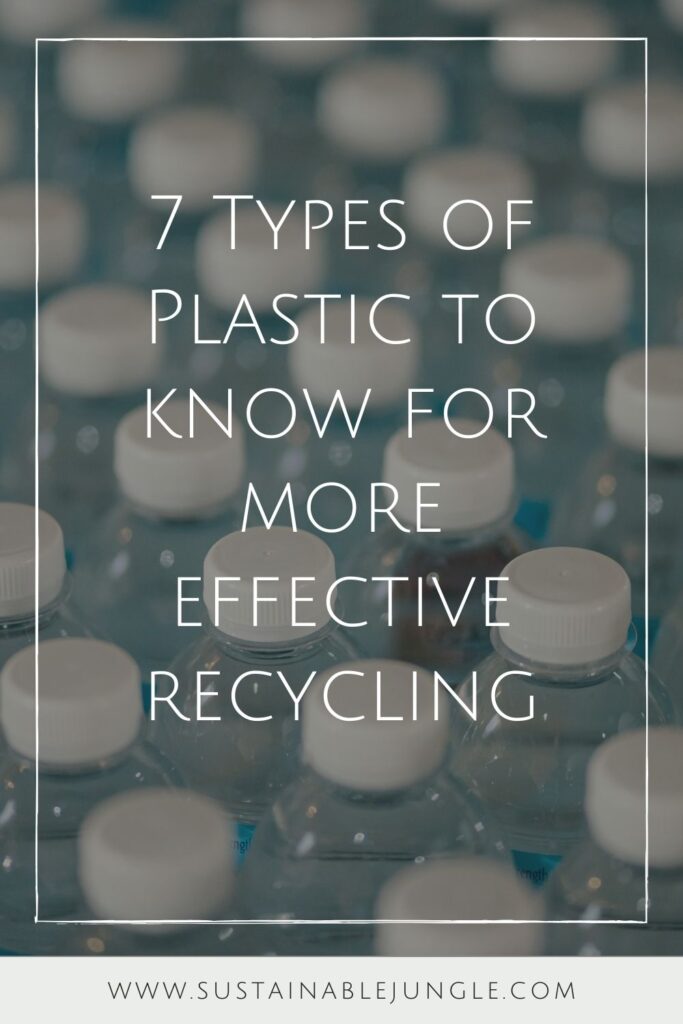 Plastic has become a popular topic in recent years—but for all the wrong reasons. Which is why it’s so important to know what the different types of plastic are and how to deal with them at the end of their life. Photo by Jonathan Chng on Unsplash #typesofplastic #sustainablejungle