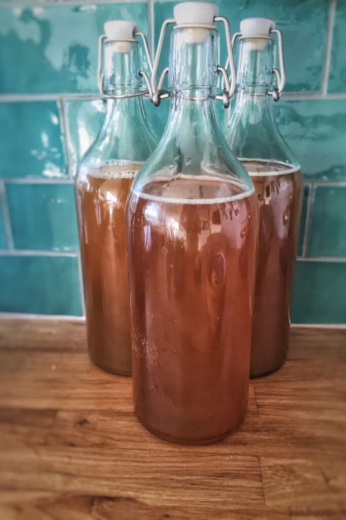 Fermenting is a great tool to have in any food preservation tool belt, which is why we’re thrilled to share our ‘kitchen scrap kombucha,’ and how to flavor kombucha with said scraps. Image by Melanie Rodriguez from Pixabay #howtoflavorkombucha #howtoflavorkombuchawithfruit #howtoflavorhomemadekombucha #sustainablejungle