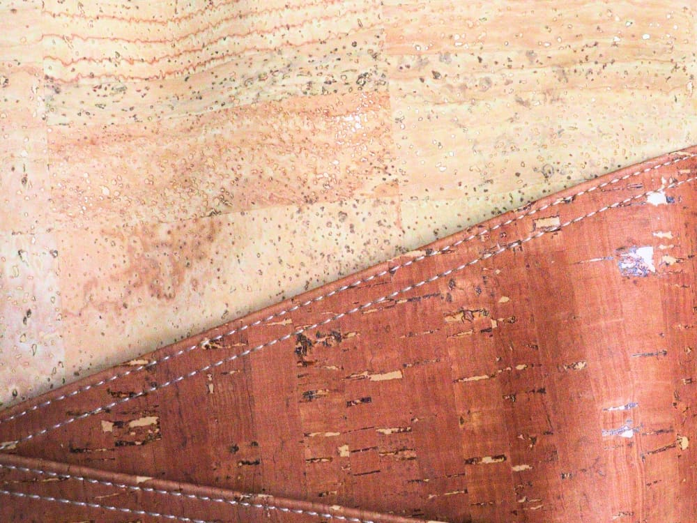 What Is Cork Leather & Is It Sustainable? Image by Sustainable Jungle #corkleather #whatiscorkleather #sustainablecork #iscorksustainable #corkmaterial #corkfabric #sustainablejungle