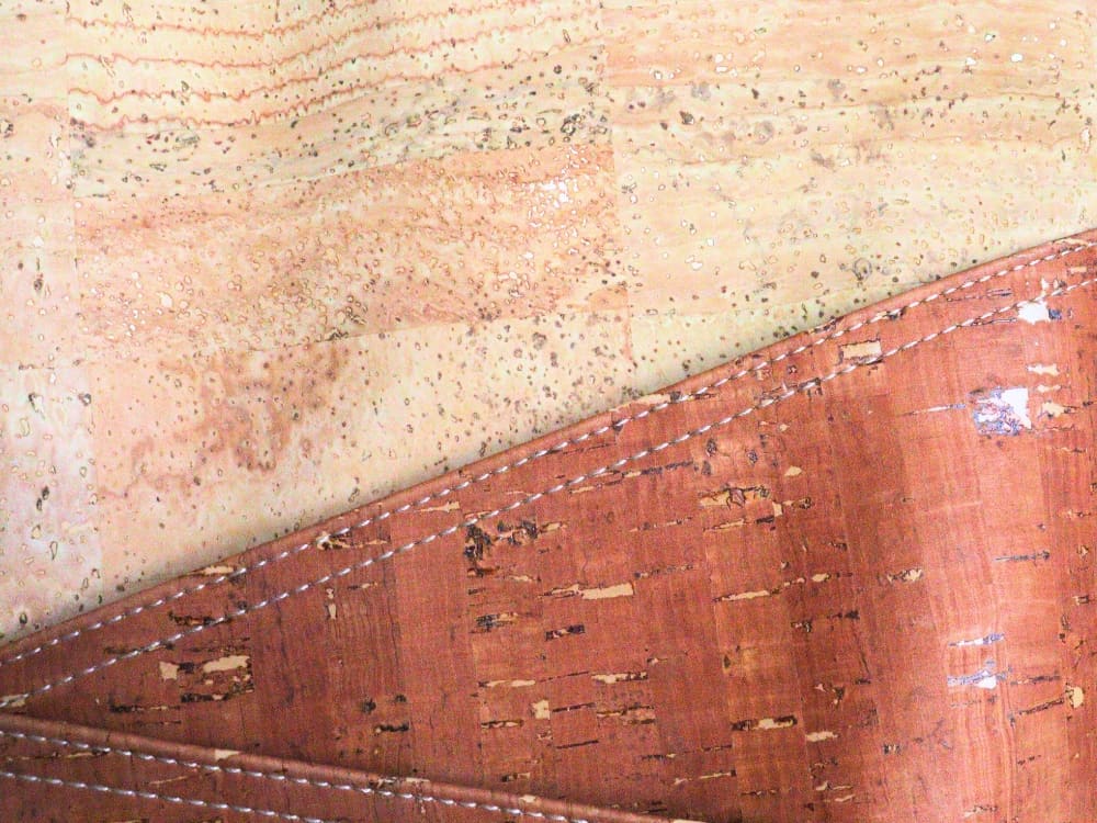 What Is Cork Leather & Is It Sustainable? Image by Sustainable Jungle #corkleather #whatiscorkleather #sustainablecork #iscorksustainable #corkmaterial #corkfabric #sustainablejungle