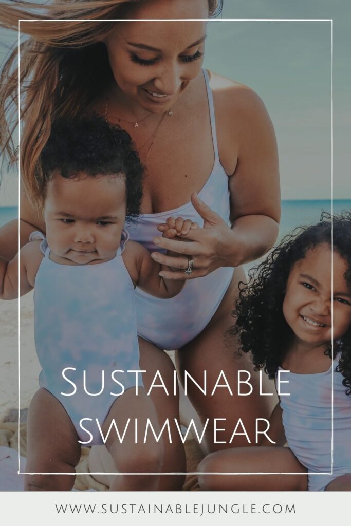 Along with warm nights and long days comes a sometimes-loved, but often-dreaded, task: finding a swimsuit. We hope this guide to ethical and sustainable swimwear brands proves helpful! Image by Summersalt #sustainableswimwear #ethicalswimwear #sustainablejungle
