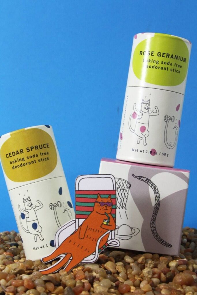 Want cruelty free deodorant that’s good for you, better for our planet, and better for all beings on Earth? No sweat! Image by Meow Meow Tweet #crueltyfreedeodorant #sustainablejungle
