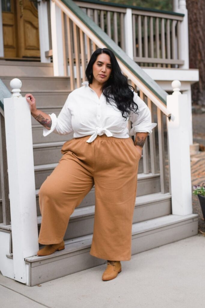 Plus size linen clothing on sale