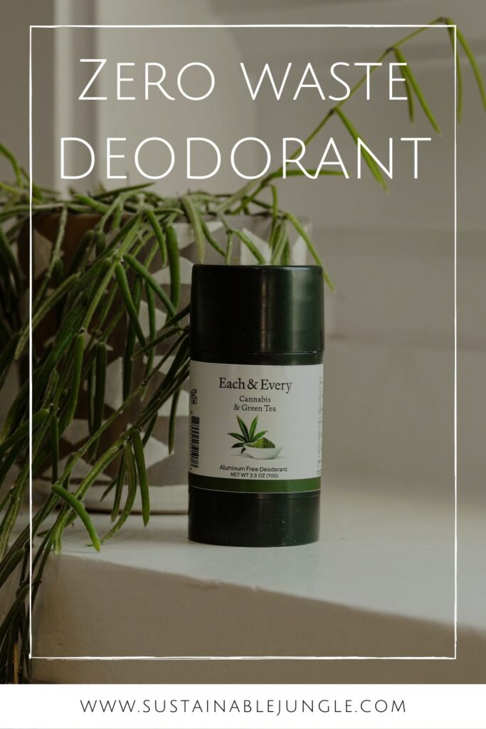 Looking for a zero waste deodorant alternative? Here's our list of options for stink-free sustainable pits Image by Each & Every #zerowastedeodorant #sustainablejungle
