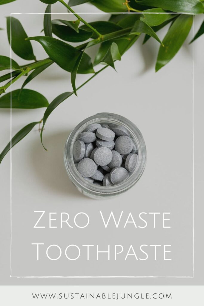The whole idea of zero waste makes us smile, so we thought we’d take a moment to talk zero waste toothpaste Image by Nelson Naturals #zerowastetoothpaste #sustainablejungle