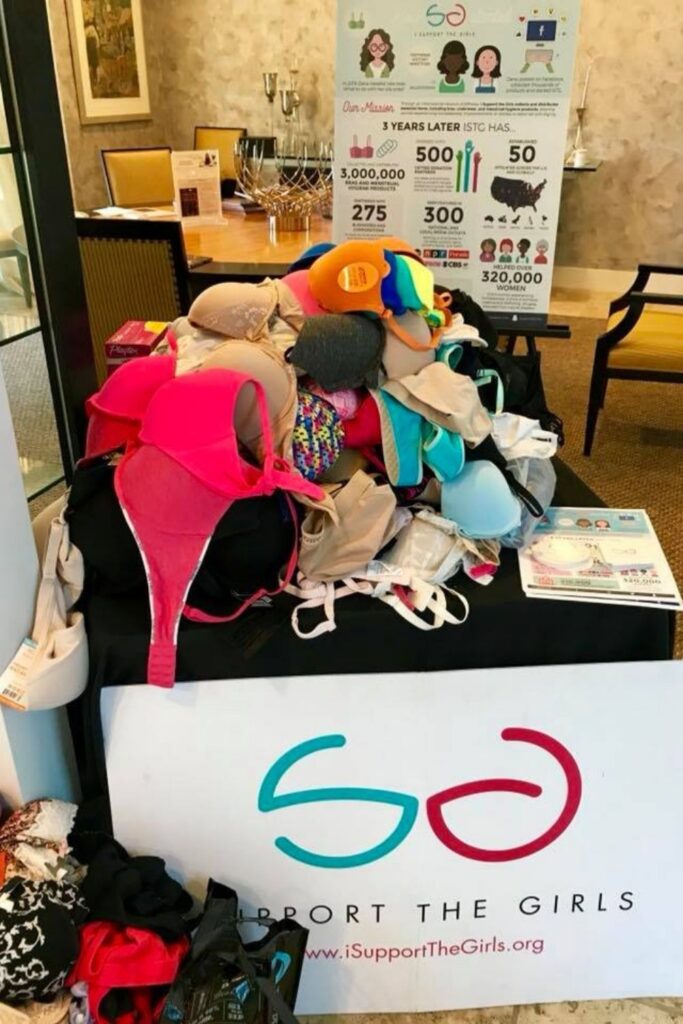 We’ve all been there. The unravelled elastane threatening to leave us underwear-less. The escaped bra underwire stabbing our side boob. The question remains: what to do with old underwear and what to do with old bras. Image by Support The Girls #whattodowitholdunderwear #whattodowitholdbras #sustainablejungle