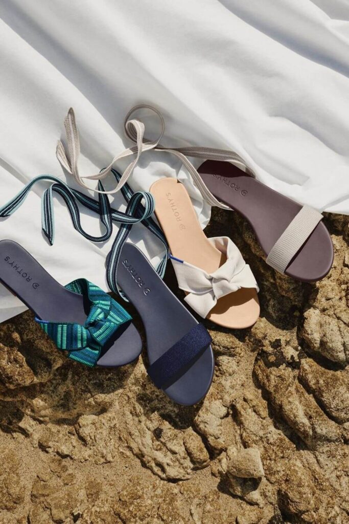 For summer sandals that also have a barely-there impact on animals and the planet, we've rounded up a list of some of our favorite vegan sandals. Image by Rothys #veganshoes #sustainablejungle