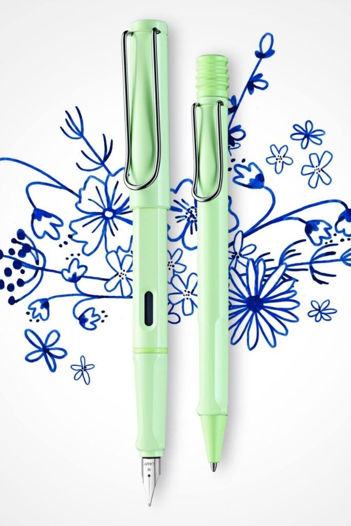 The pen is mightier than the sword. But not every pen is made equal. Which is why we should all choose eco friendly pens for the most sustainable scribbles... Image by Lamy #ecofriendlypens #ecofriendlypensandpencils #bestecofriendlypens #reusablepens #sustainablepens #plasticfreepens
