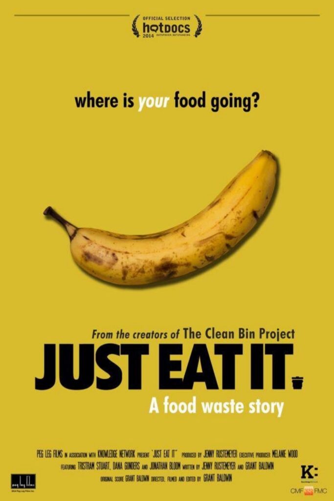 Grab some (plastic-free) snacks, dim the lights, and let a zero waste documentary change your life. Image by Just Eat It #zerowastedocumentaries #sustainablejungle