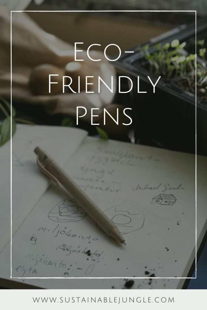 The pen is mightier than the sword. But not every pen is made equal. Which is why we should all choose eco friendly pens for the most sustainable scribbles... Image by A Good Company #ecofriendlypens #ecofriendlypensandpencils #bestecofriendlypens #reusablepens #sustainablepens #plasticfreepens
