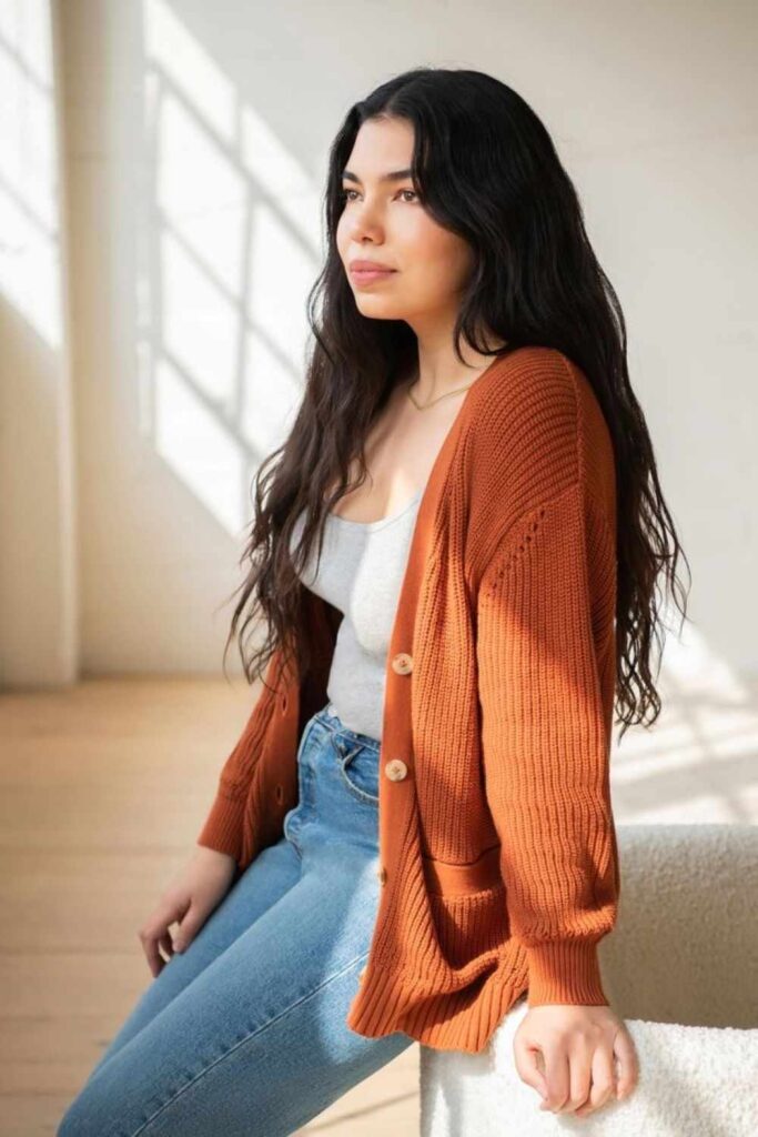 tie top sweater