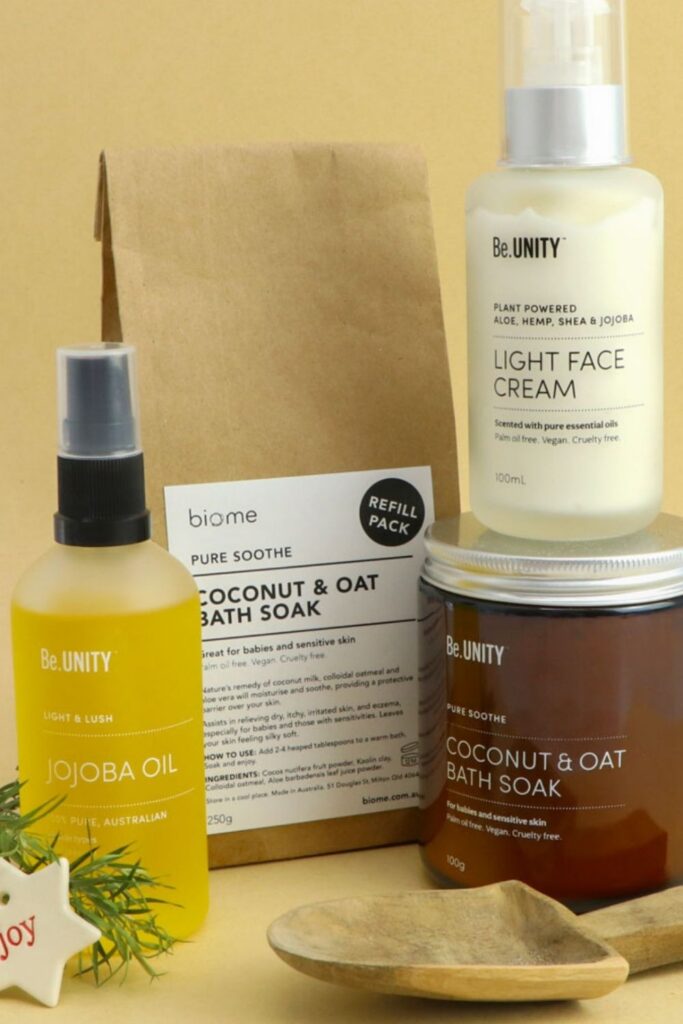 Shopping zero waste stores online is the closest you’ll ever get to ‘responsible retail therapy’. Essential food, gifts, home, and self-care products. You can get all this without plastic packaging. Image by Biome #zerowasteonlinestores #zerowastestoresonline #zerowastestores #zerowastestore #zerowasteonlineshops #sustainablejungle