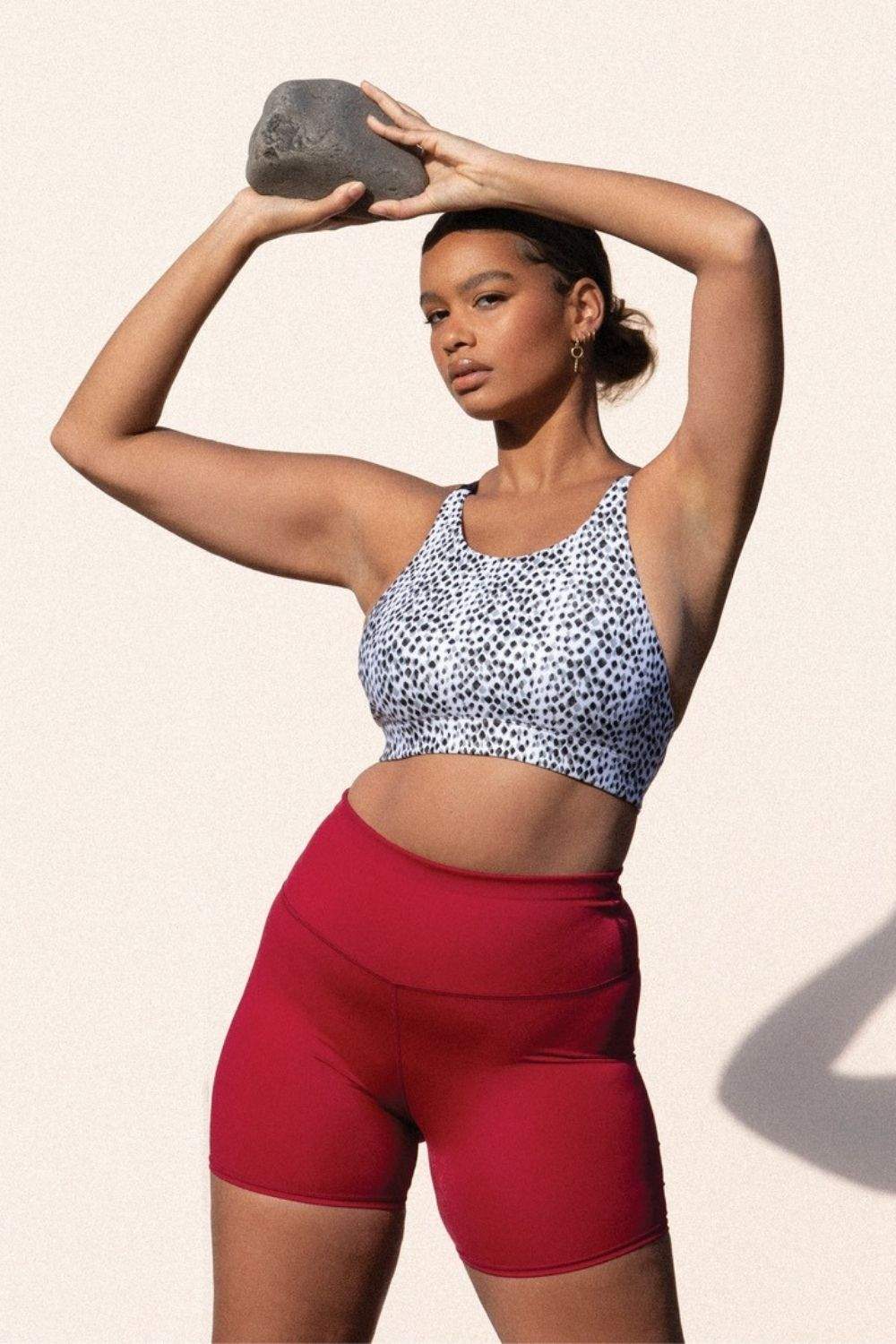 From spin class to just sitting around, ethical and sustainable bike shorts are consciously comfy and all the rage these days… Image by DK Active #sustainablebikeshorts #ethicalbikeshorts #sustainablejungle