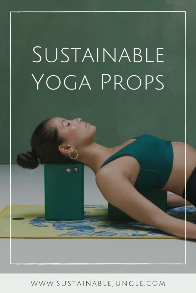 Sustainable yoga props and accessories, like blocks, balls, straps, and bolsters, can help yogis of all levels with flexibility, stability, AND sustainability. Image by Manduka #sustainableyogaprops #sustainableyogaaccessories #sustainablejungle