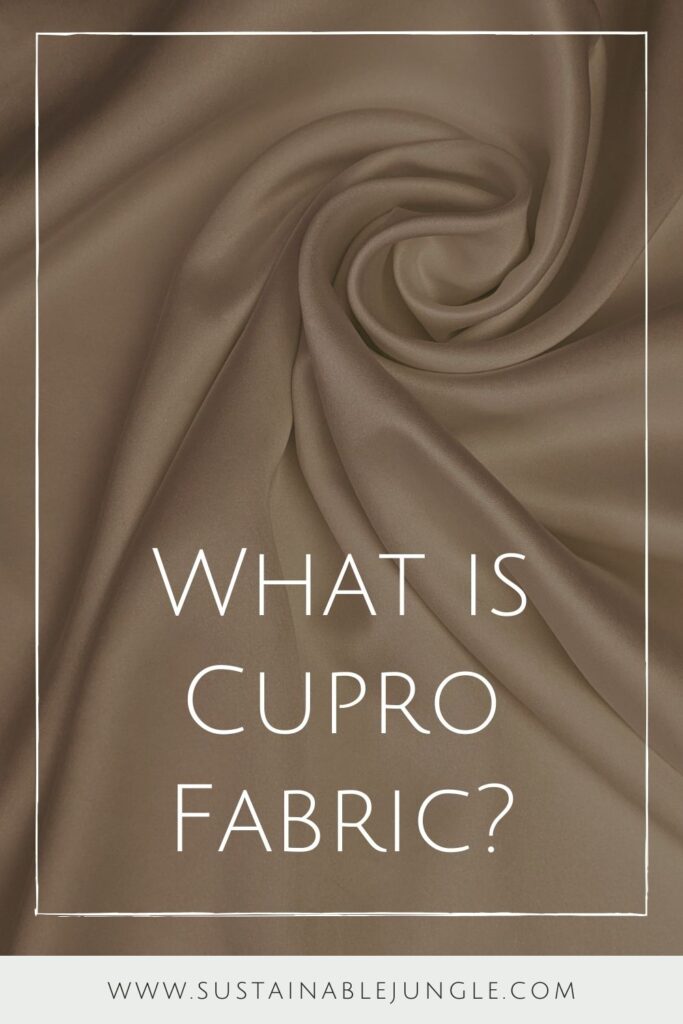 You may have seen the name ‘cupro’ popping up on clothing labels recently. So, what is cupro fabric? Is it as eco-friendly as they say, or is there a bit of fabric-ation going on? Image by Susan Wilkinson via Unsplash #whatiscuprofrabic #cupro #sustainablejungle