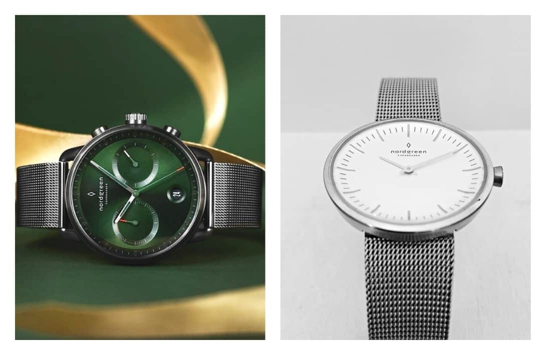 11 Eco-Friendly & Sustainable Watches Giving You A Green Hand #sustainablewatches #ecofriendlywatches #recycledwatches #ethicalwatches #sustainablejungle Images by Nordgreen