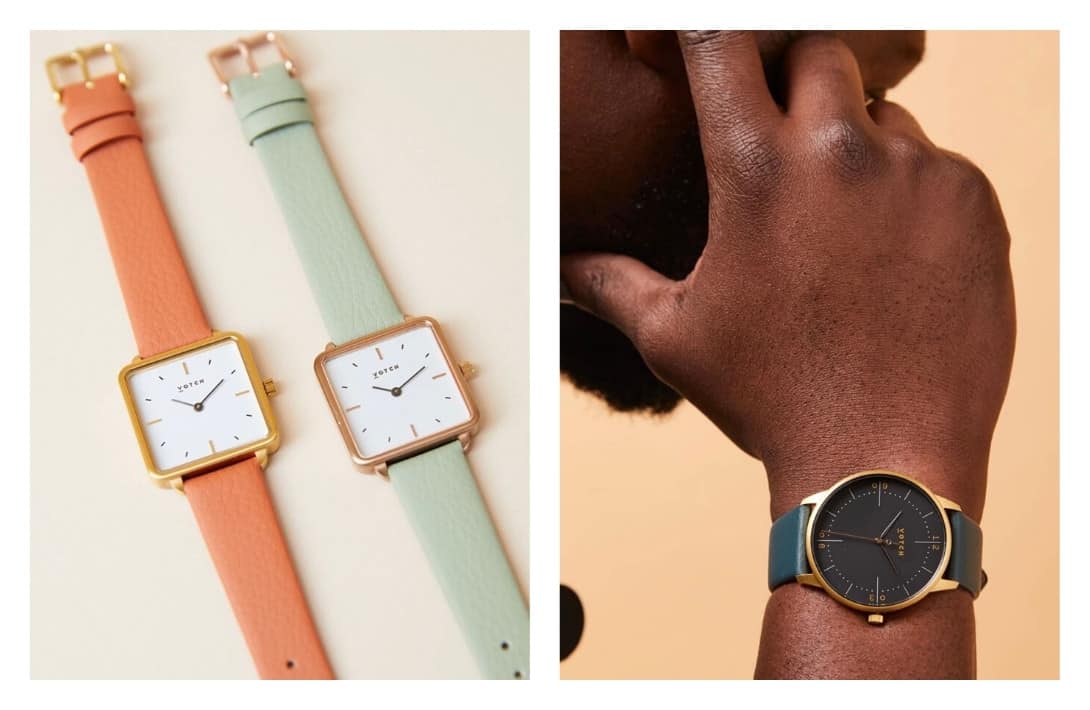 11 Eco-Friendly & Sustainable Watches Giving You A Green Hand #sustainablewatches #ecofriendlywatches #recycledwatches #ethicalwatches #sustainablejungle Images by Votch