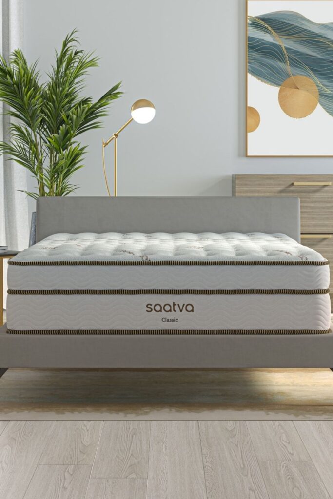 Stop Counting Sheep with a Eco Friendly & Sustainable Mattress Brands Image by Saatva #sustainablemattress #ecofriendlymattress #sustainablejungle