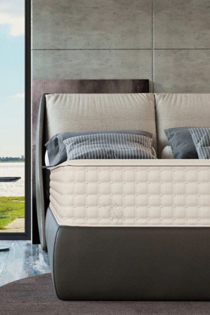 Stop Counting Sheep with a Eco Friendly & Sustainable Mattress Brands Image by PlushBeds #sustainablemattress #ecofriendlymattress #sustainablejungle