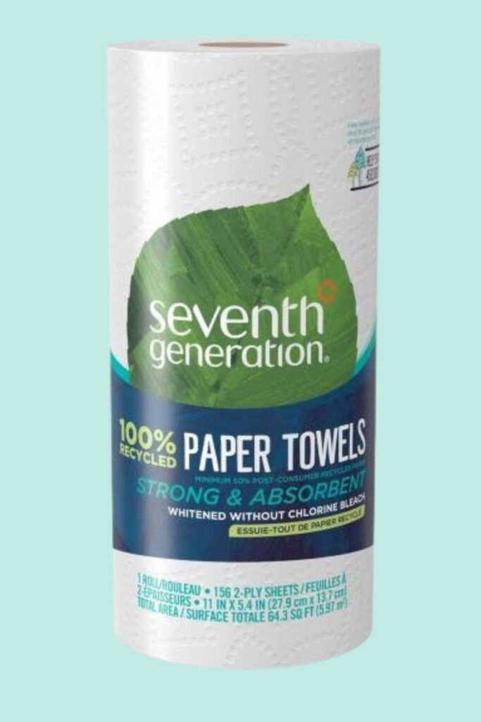 Single-use habits can be hard to break but reusable paper towels are one easy eco friendly swap that can soak up a lot of waste. Image by Seventh Generation #reusablepapertowels #ecofriendlypapertowels #sustainablejungle