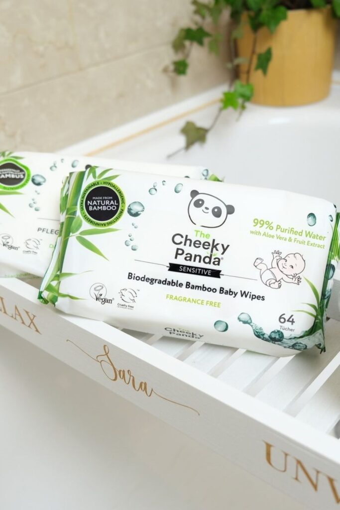 Switching to eco friendly baby wipes—especially the reusable kind—is one relatively simple way to clean up more than your baby’s bottom. Image by The Cheeky Panda #ecofriendlybabywipes #compostablebabywipes #sustainablejungle