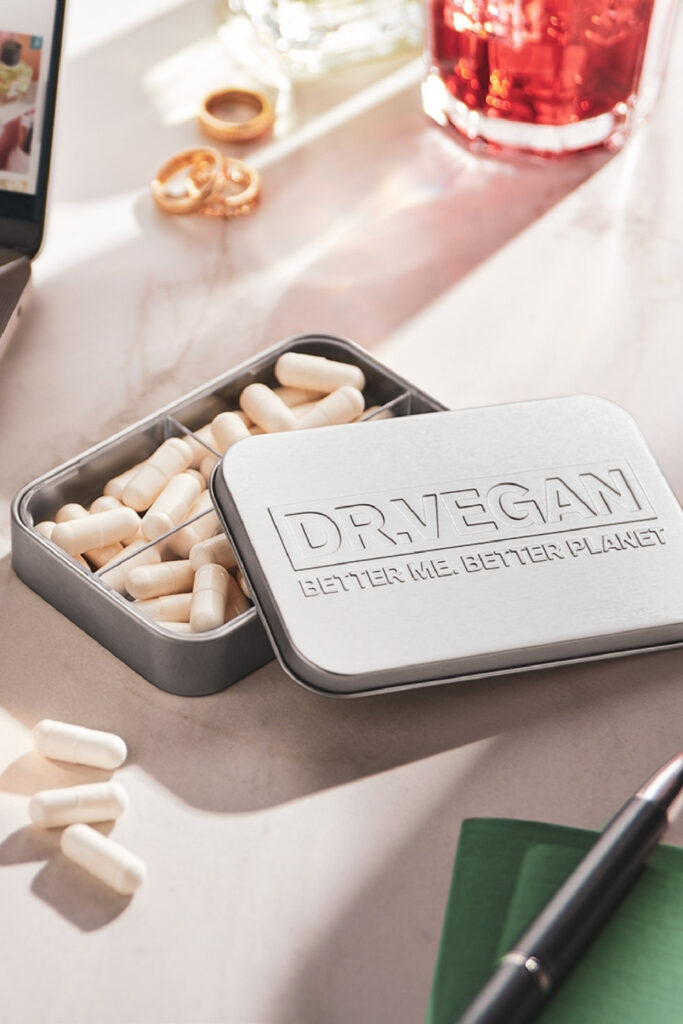 Why should zero waste vitamins and supplements line the shelves of our medicine cabinets? Mostly because, with our modern obsession for health and wellness, we use a lot of them.  Image by Dr. Vegan #zerowastevitamins #plasticfreevitamins #sustainablevitamins #sustainablejungle