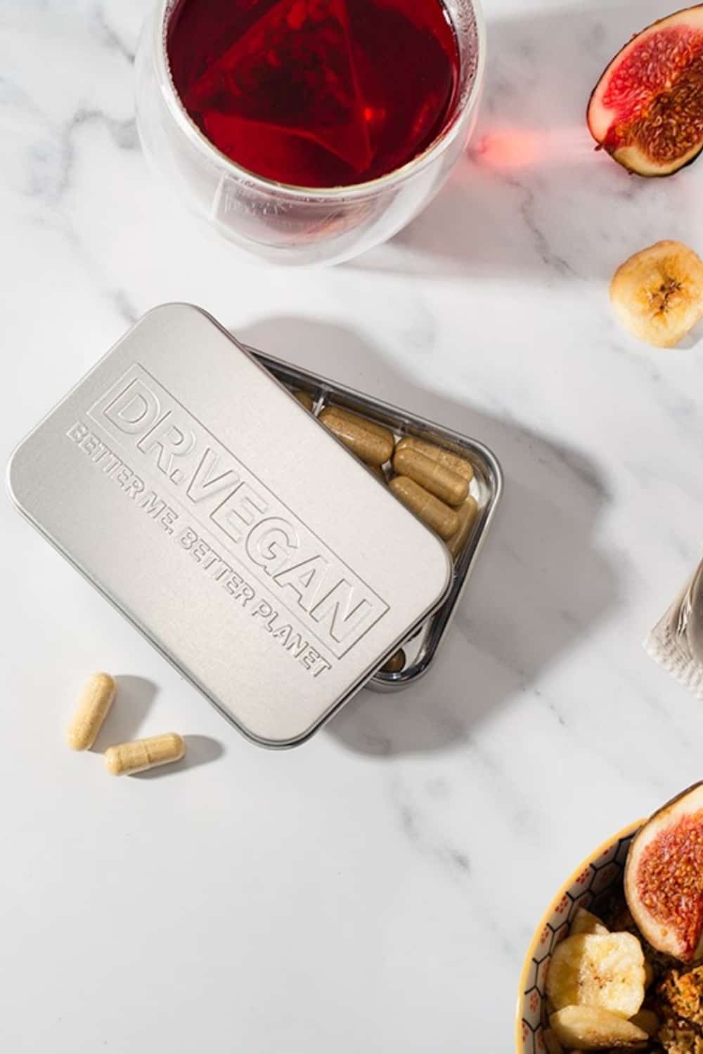 Why should zero waste vitamins and supplements line the shelves of our medicine cabinets? Mostly because, with our modern obsession for health and wellness, we use a lot of them. Image by Dr. Vegan #zerowastevitamins #plasticfreevitamins #sustainablevitamins #sustainablejungle