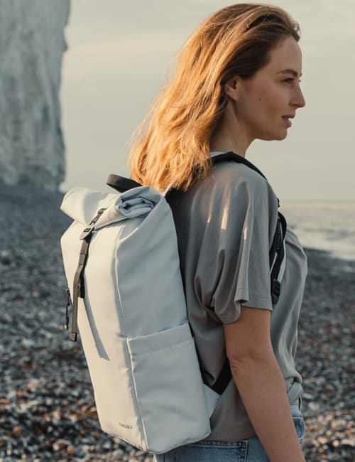 11 Sustainable Backpacks for All Your Eco-Friendly Adventuring Image by Stubble & Co #sustainablebackpacks #bestsustainablebackpacks #ecofriendlybackpacks #ecofriendlybackpacksforschool #sustainablebackpackbrands #sustainablelaptopbackpacks #sustainablejungle