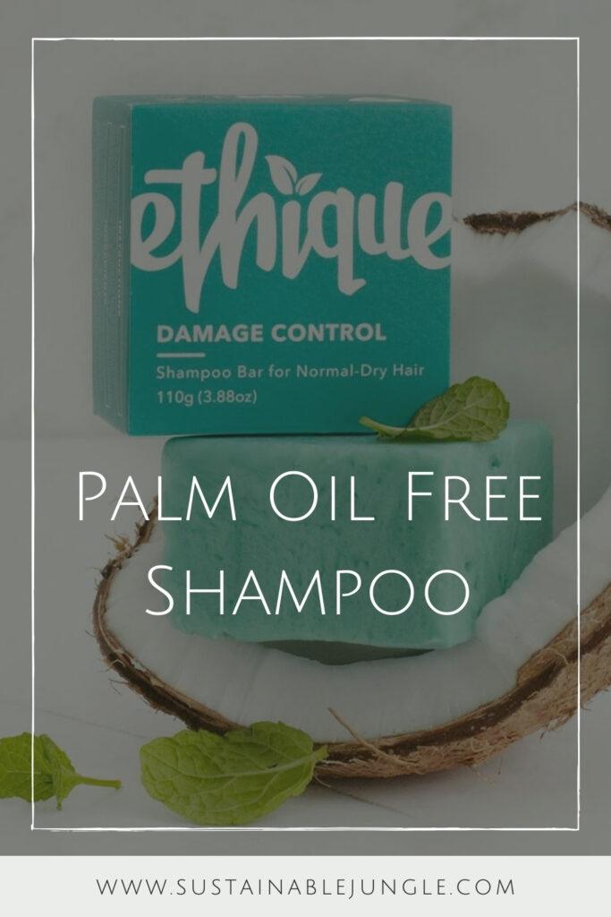 Let’s lather up a list of palm oil free shampoo. Because reducing your reliance on palm oil that’s responsible for deforestation and… Image by Ethique #palmoilfreeshampoo #palmoilfreeconditioner #palmoilfreeshampoobars #shampoowithoutpalmoil #veganpalmoilfreeshampoo #bestpalmoilfreeshampoo #sustainablejungle