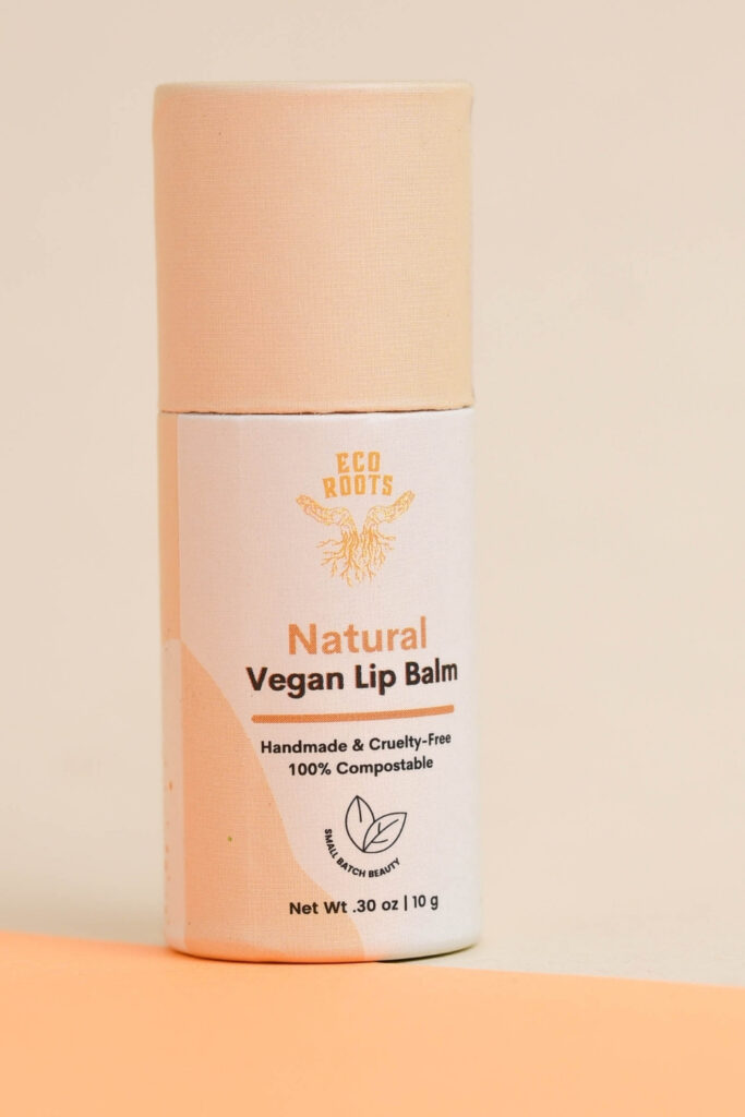 Lip balm is lovely. Lip balm in a plastic container. Ehh…not so much, so we’re zipping our lips to any single-use plastics with zero waste lip balms. Image by EcoRoots #zerowastelipbalm #sustainablejungle