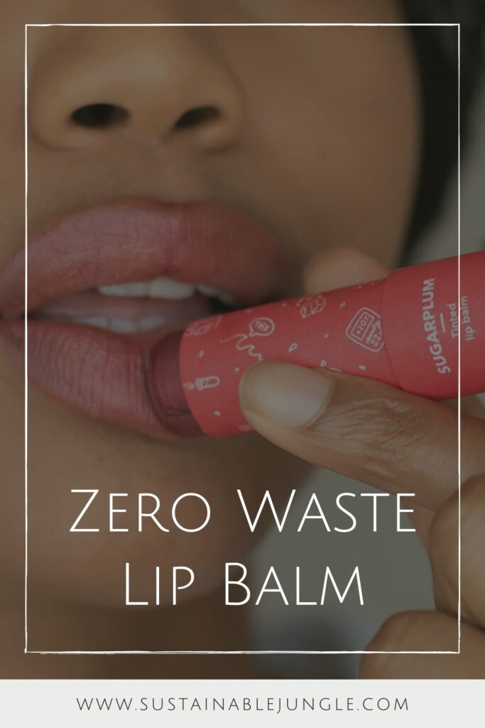 Lip balm is lovely. Lip balm in a plastic container. Ehh…not so much, so we’re zipping our lips to any single-use plastics with zero waste lip balms. Image by Ethique #zerowastelipbalm #sustainablejungle